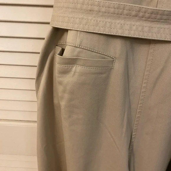 Banana Republic Beige Off-Shoulder Ruffle Wide-Leg Jumpsuit - Picture 7 of 10